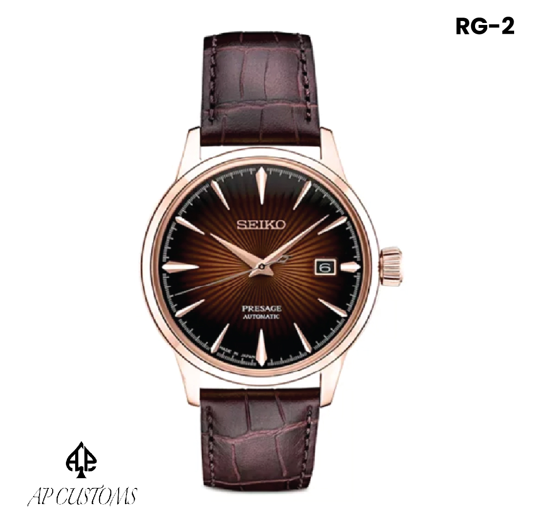 Seiko Presage Mod — alternate angle with dress dial