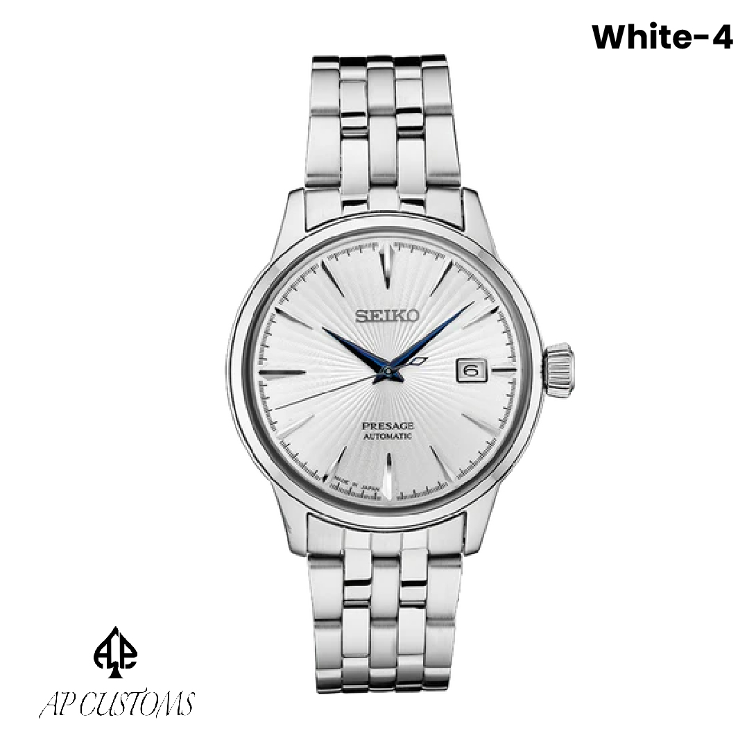 Seiko Presage Mod — polished case and crown