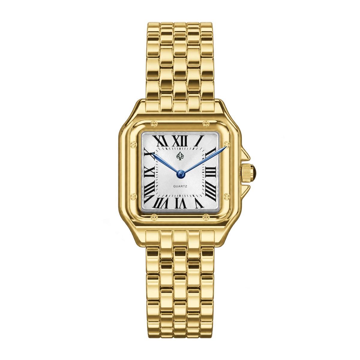 Gold women’s Santos-style watch