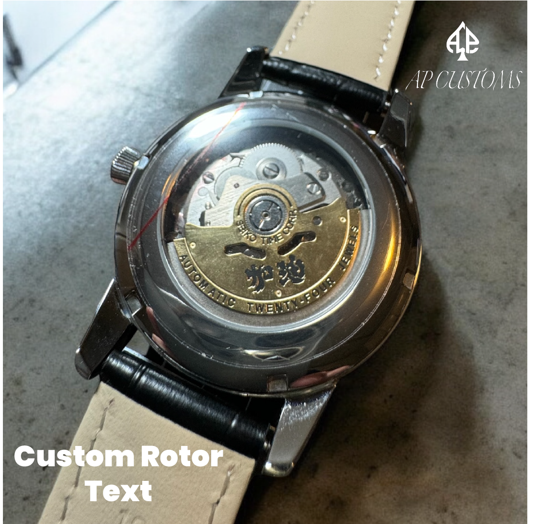 Seiko Presage Mod — flat lay styling